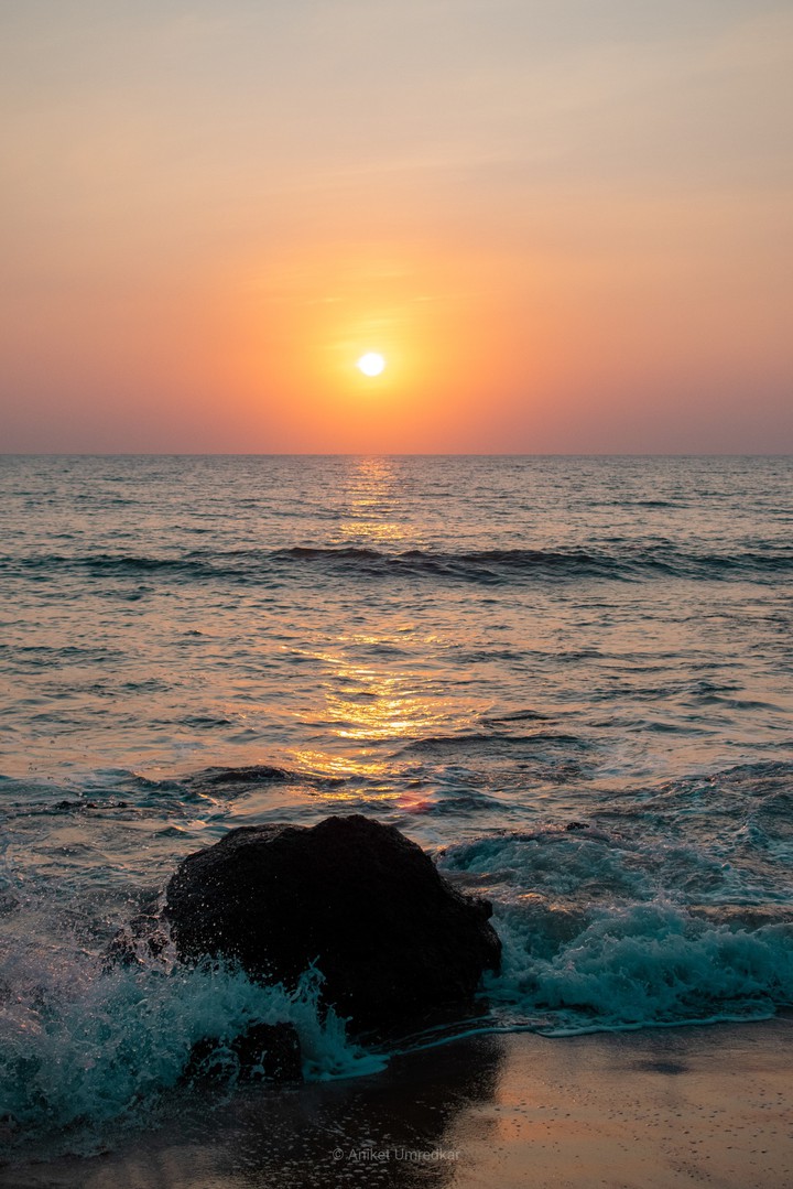 Sunset by the sea