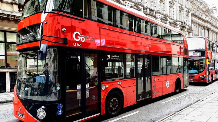 Double decker buses in London