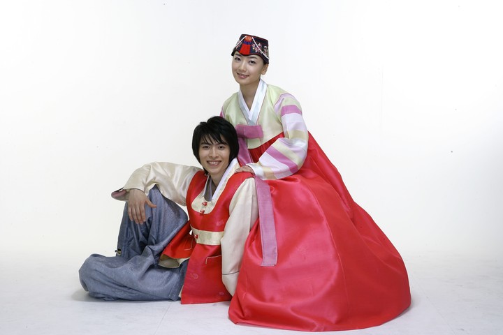 Couple in Korean Dress