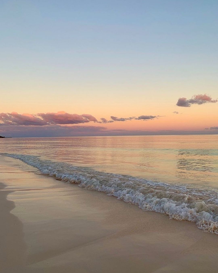 Sunset on the sea