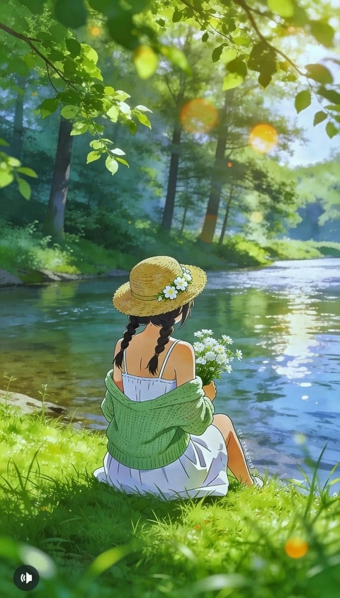 Spring, People_in_nature, Sun_hat