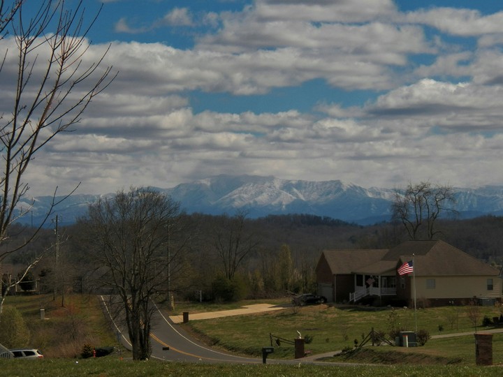 snowy mountains