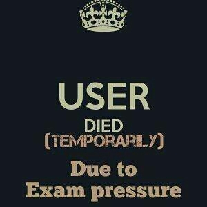 exam pressure