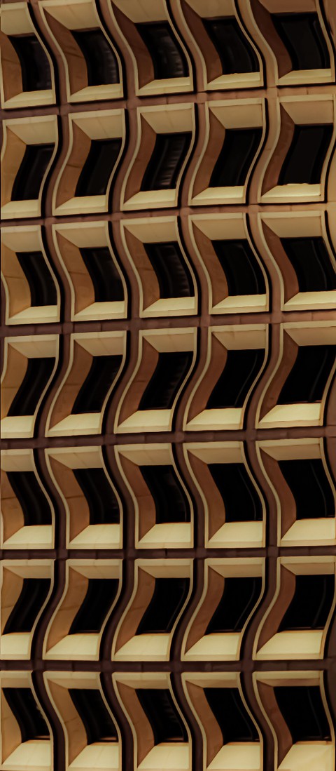 surreal fragment of architecture