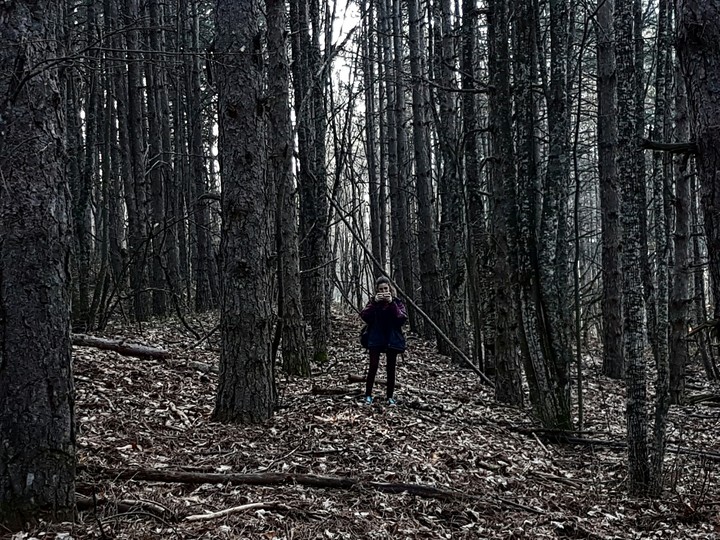 Girl in the woods