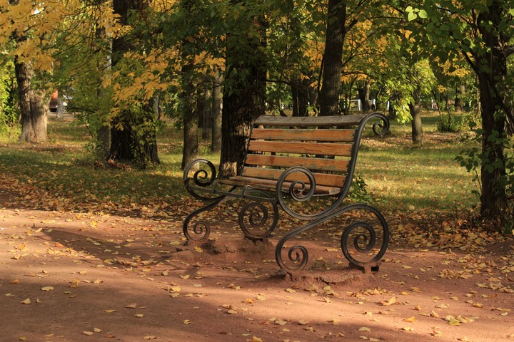 old park bench