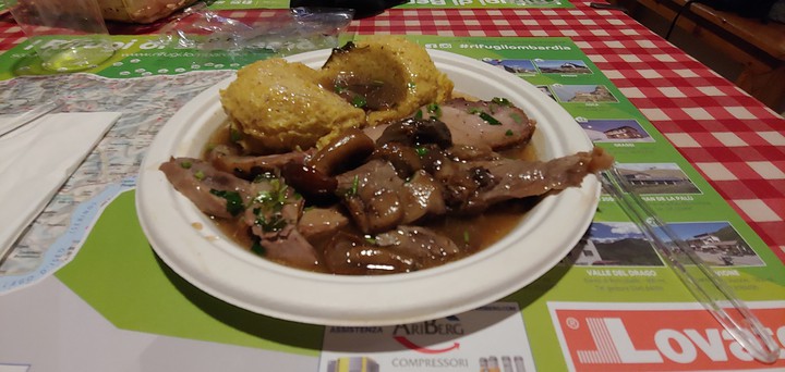 polenta and mushrooms