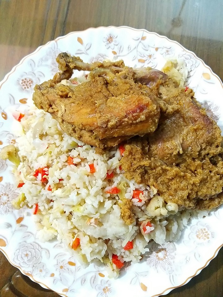 fried rice & chicken