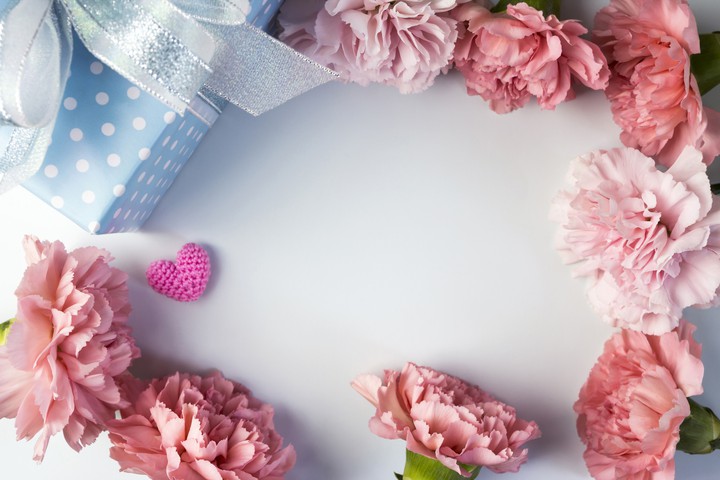 Romantic Carnations & Gift Box
