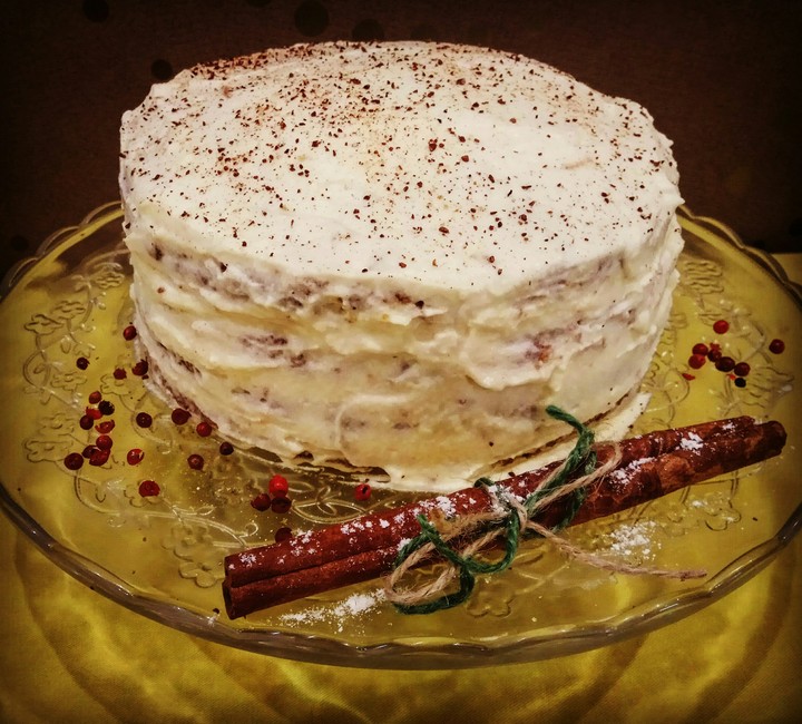 carrot cake with cheese creme