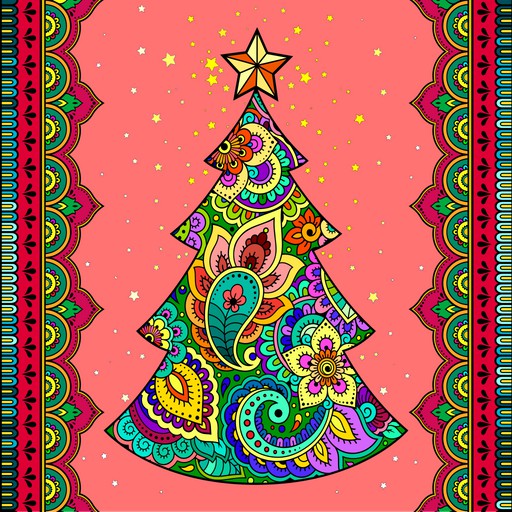 Christmas mandala
