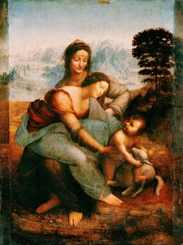 Maria, Jesus e Sta Ana (Pintura de Leonardo da Vinci)