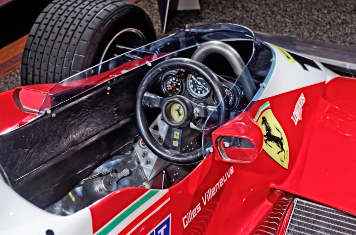 The cockpit of raw powered Ferrari