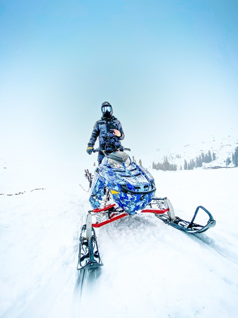 fondos de pantalla snowmobile, slope