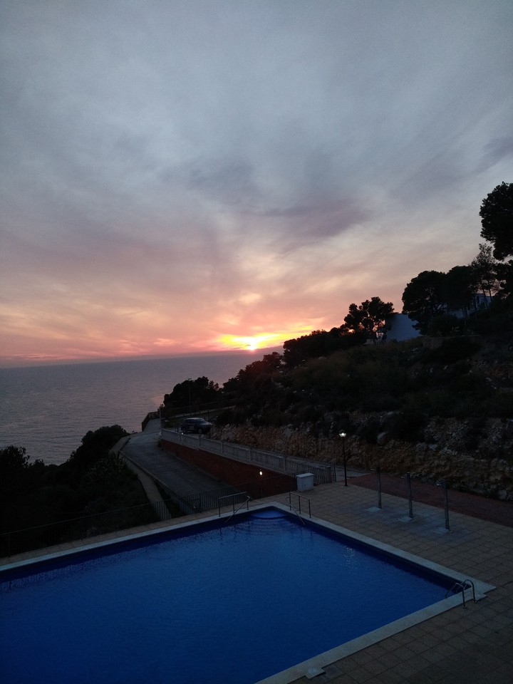 Atardecer en Salou, enero