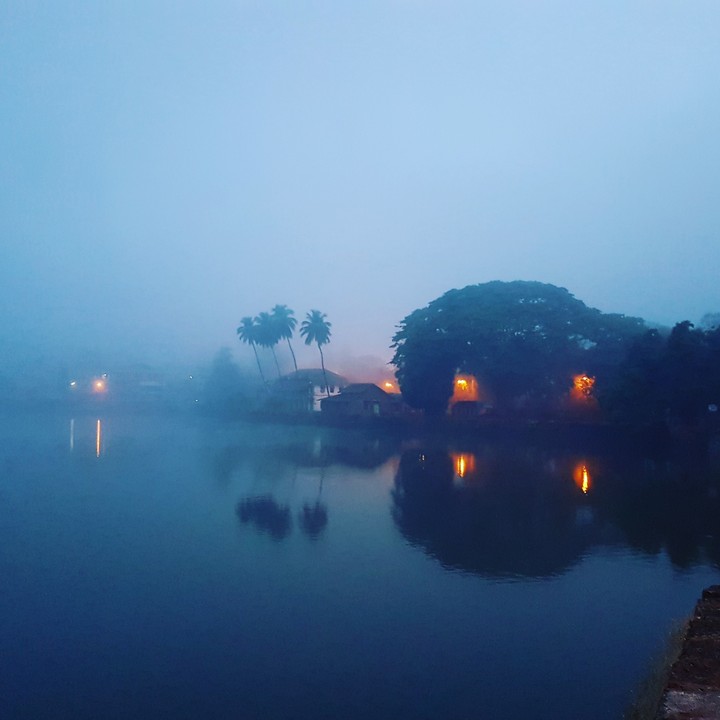 Sawantwadi Town in Winters. India