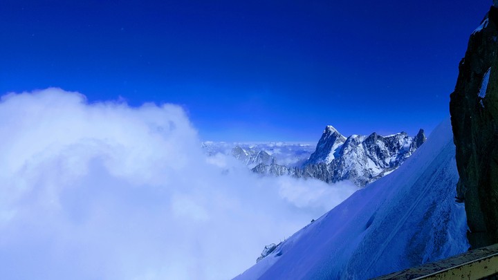 Snow-covered mountains