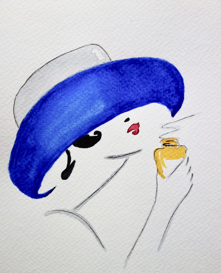woman portrait watercolor