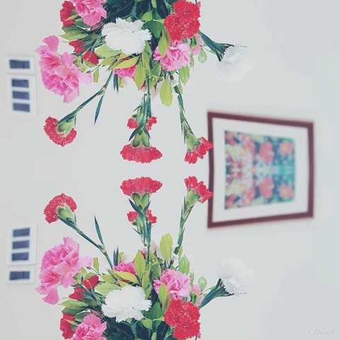 mirror image flower bunch!