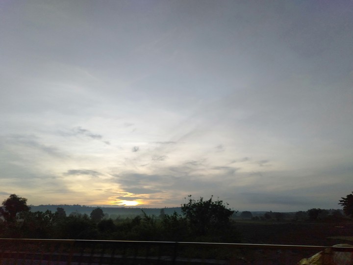 Exciting moments of sun rise
