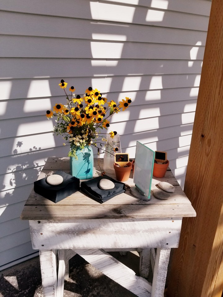 Flowers at a winery