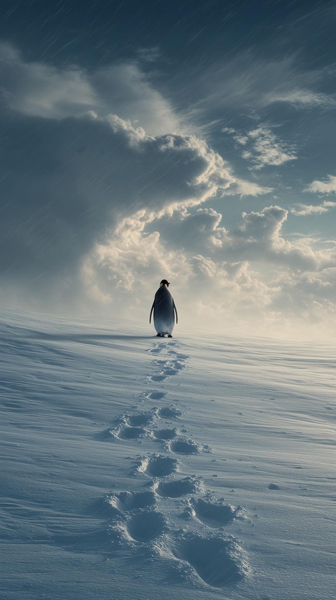 רקעים bird, snow