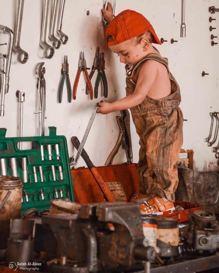 Lovely mechanic baby