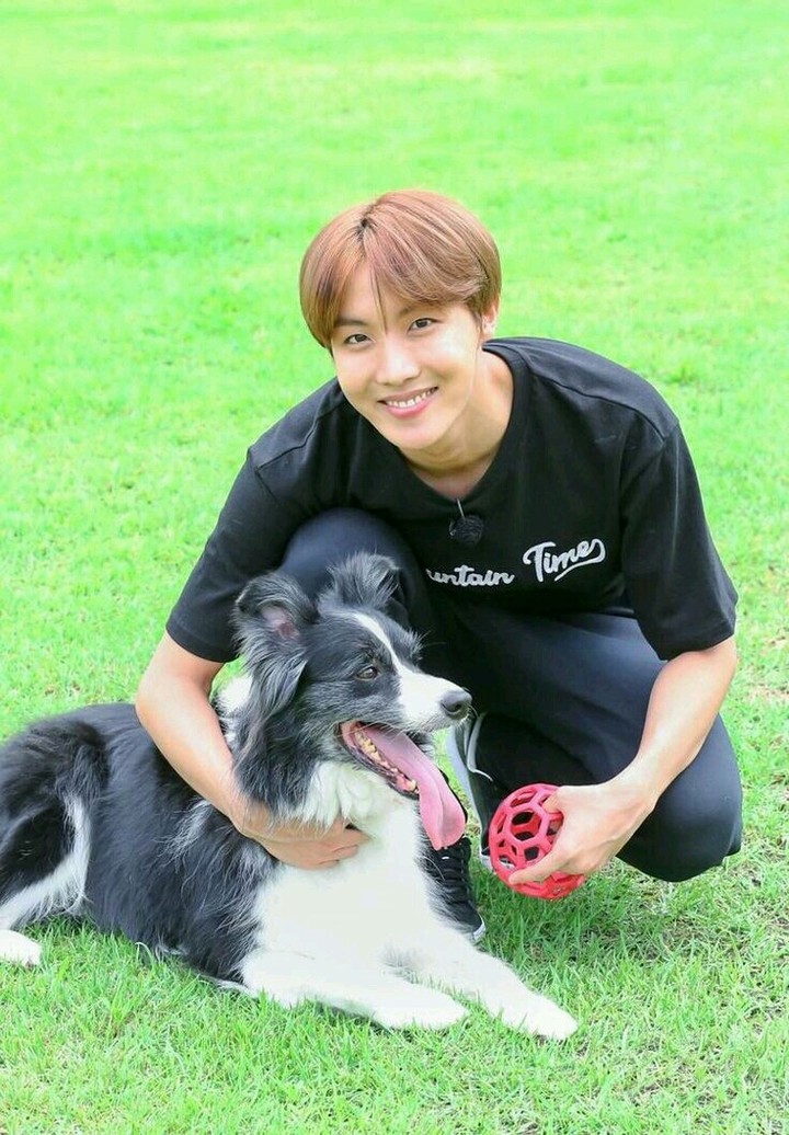 JHope and dog