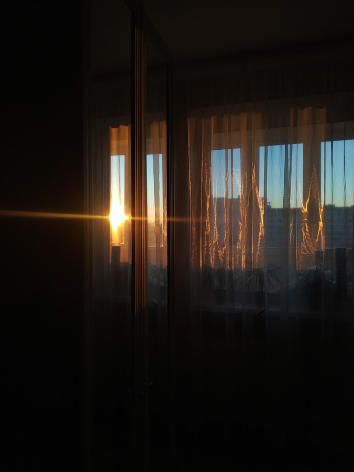 Sunset.