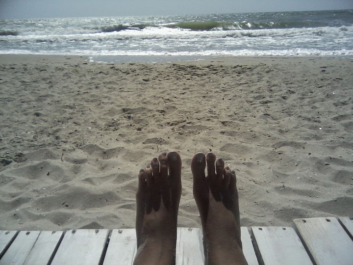 The sea...