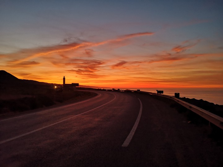 Road sunset