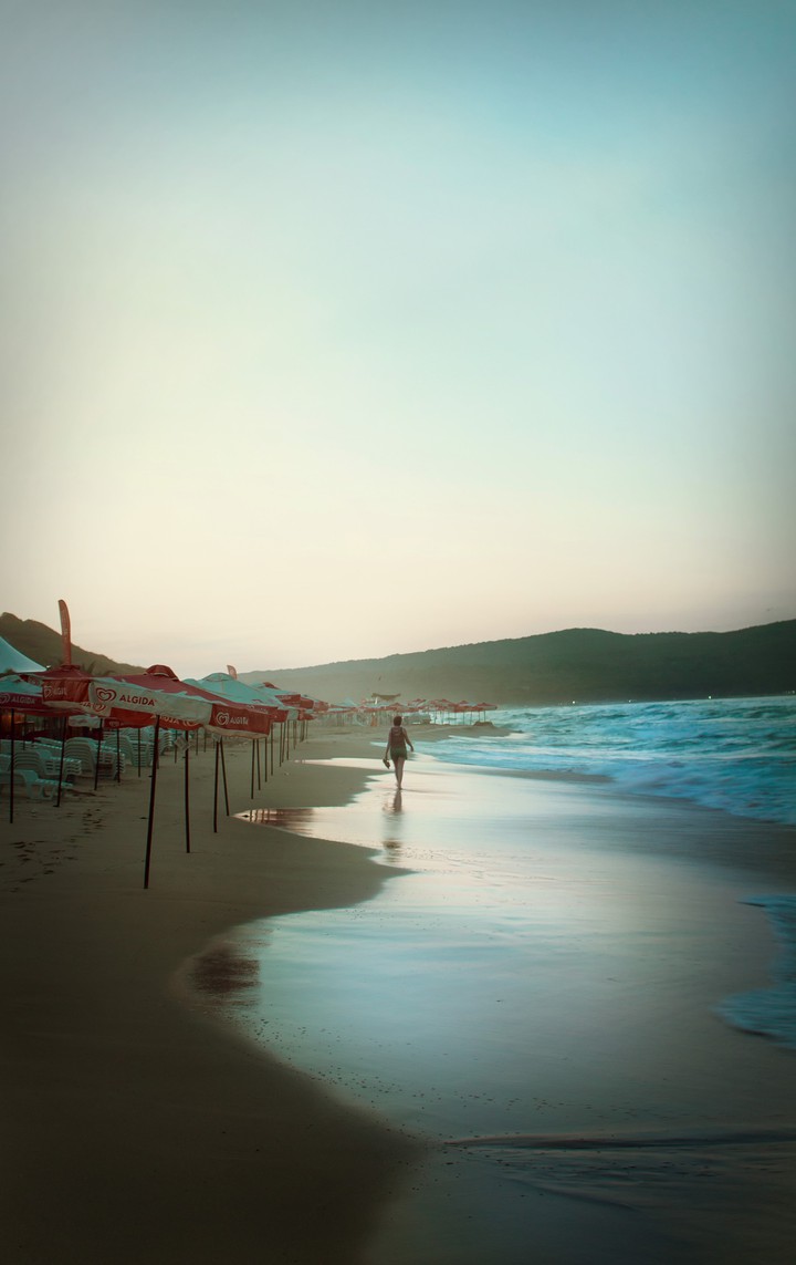 Sunset by the black sea
