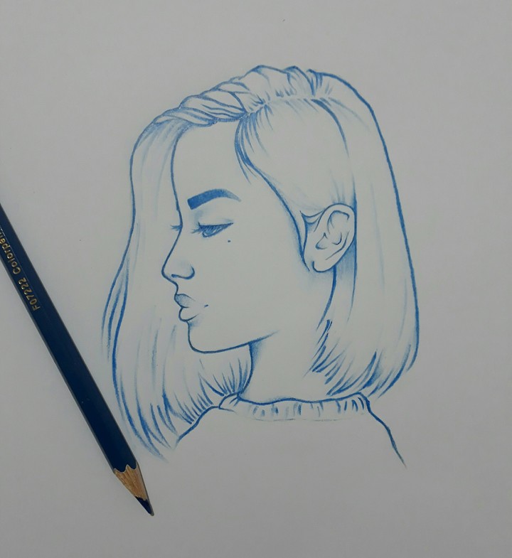 blue girl