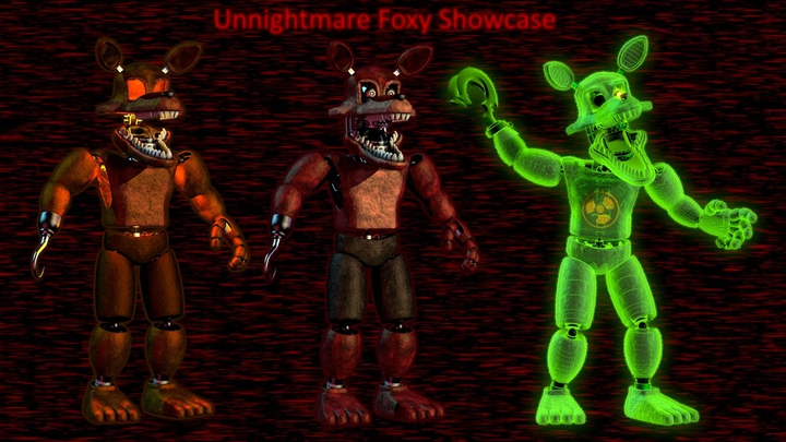 fnaf artwork Unnightmare foxy