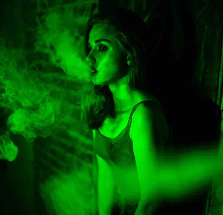 Smoking girl