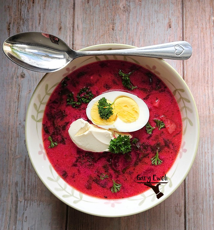 soup, beetroot, red