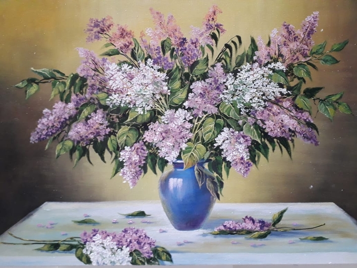 delicate bouquet of lilac