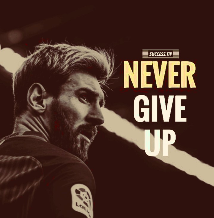 never give up...
