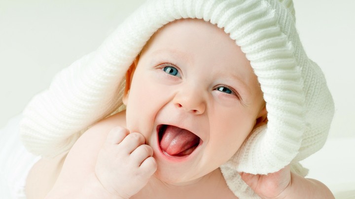 Cute Baby Boy Green Eyes 4K