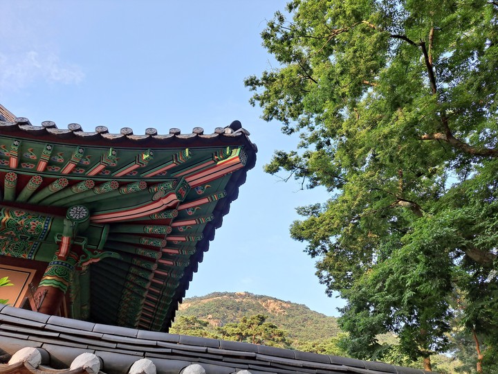 산사의 하늘