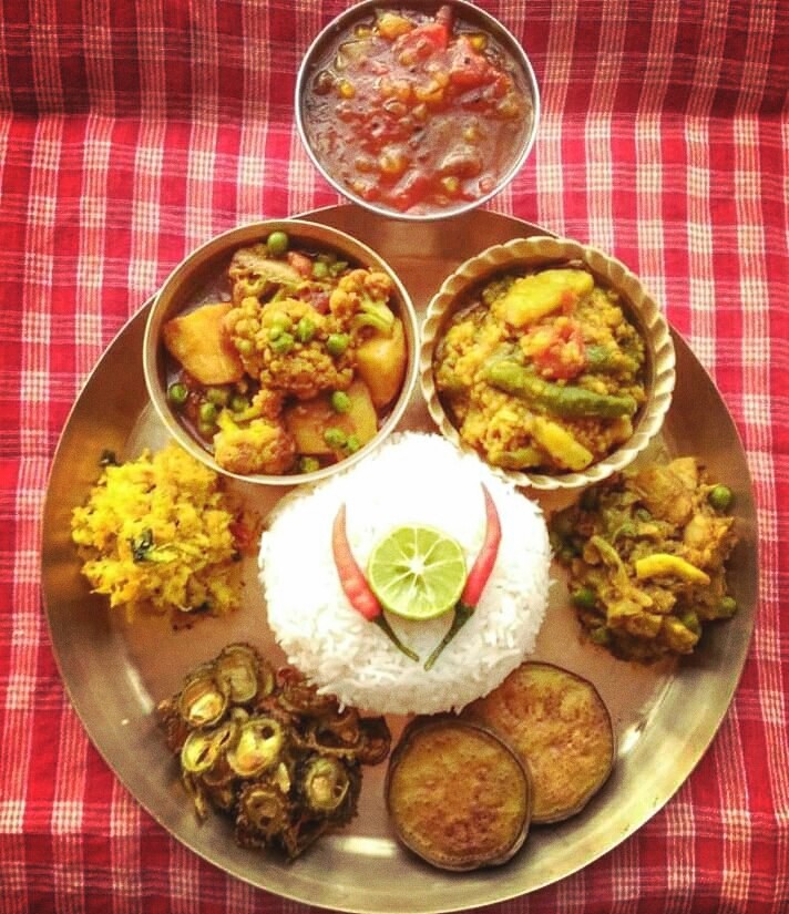 Bengal thali