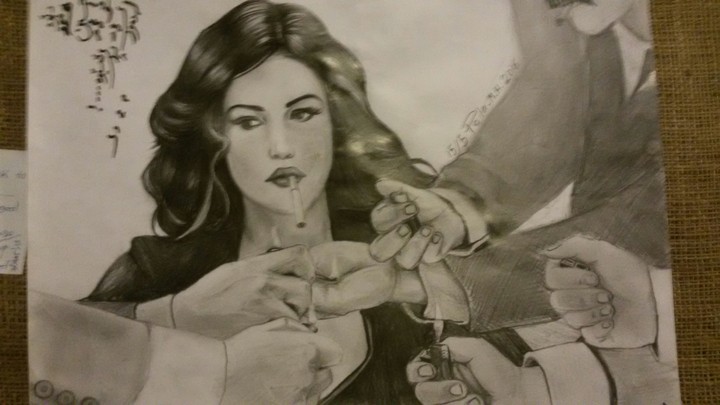 girl drawing