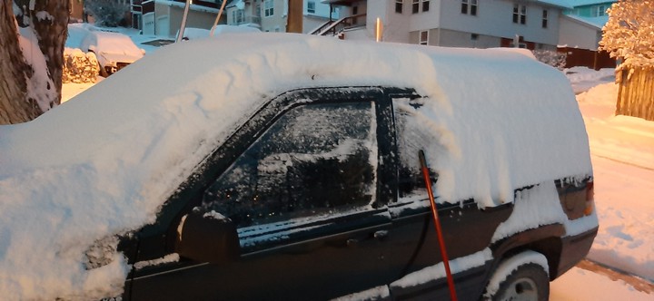 Spring time snow