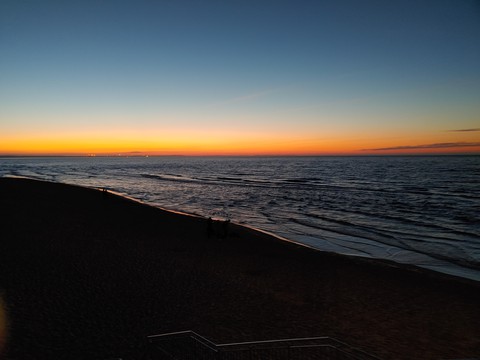 sunset baltic sea