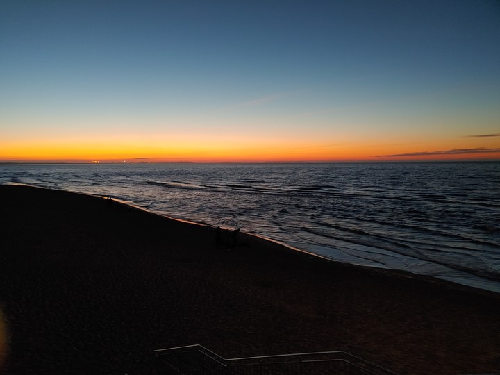 sunset baltic sea