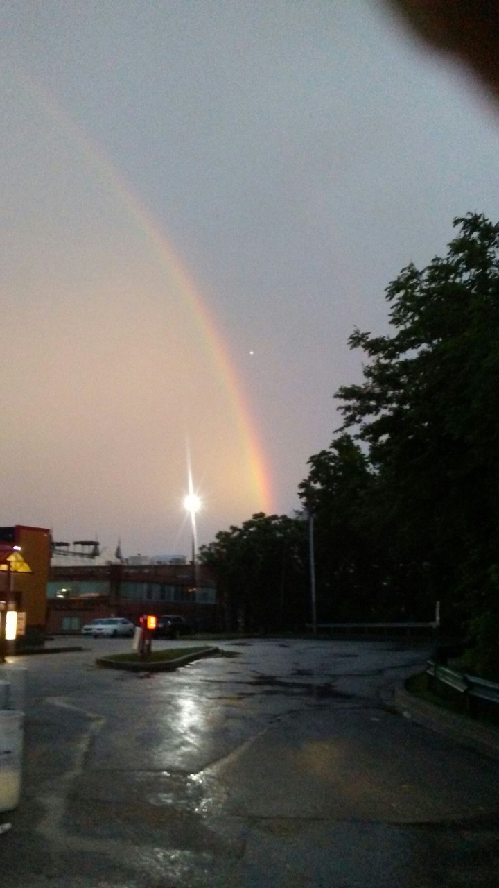 Rainbow at dawn
