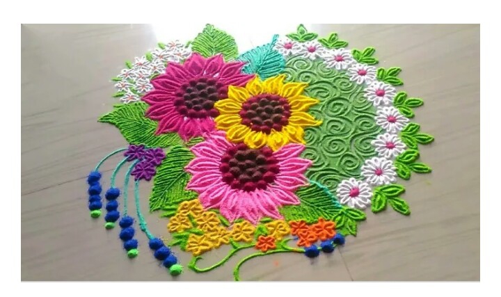 *Nice rangoli*