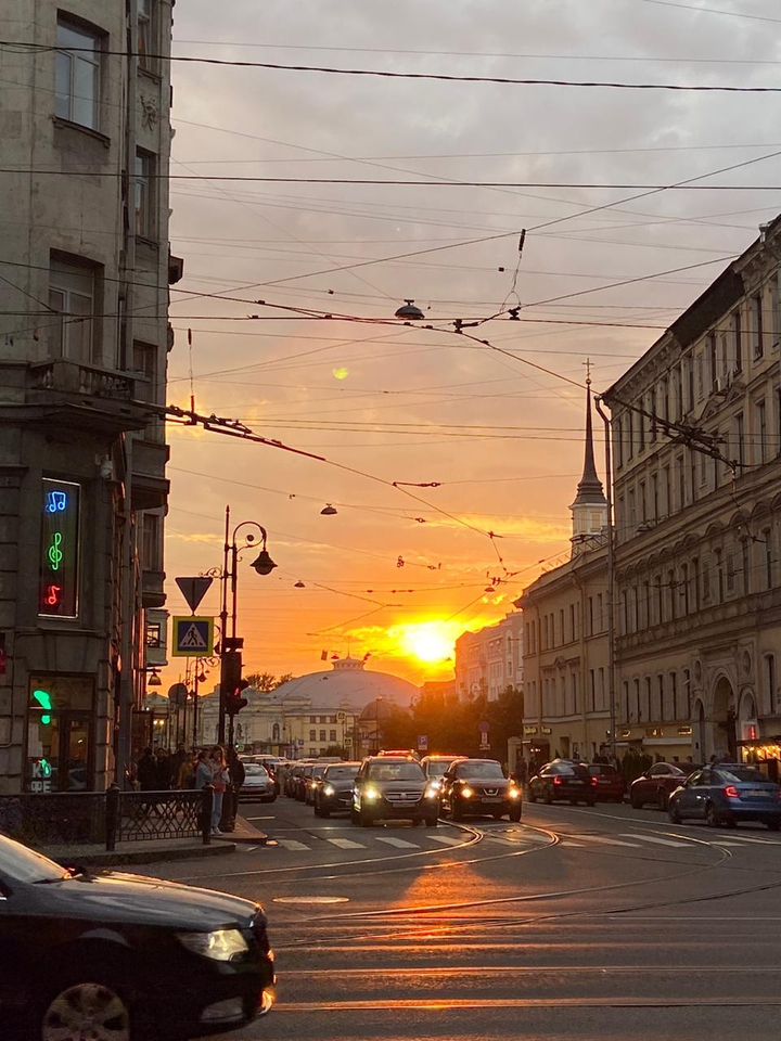 Закат в Питере
