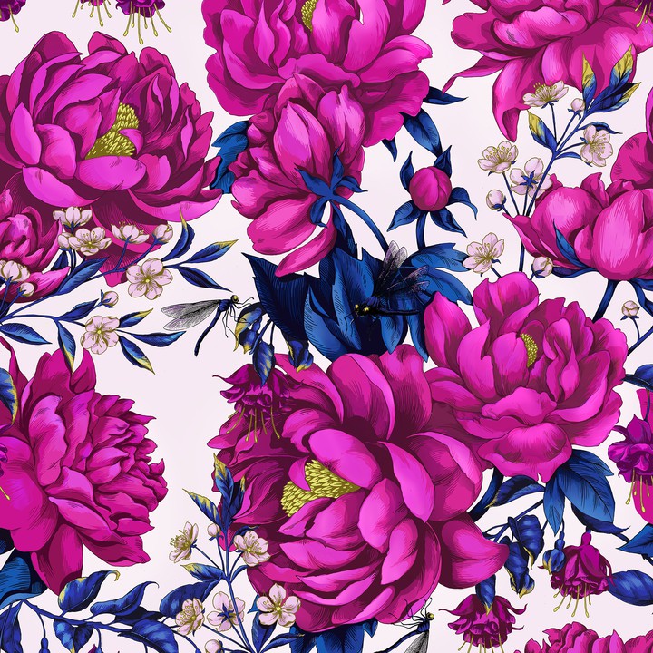 hidden among the flower kingdom wallpaper.