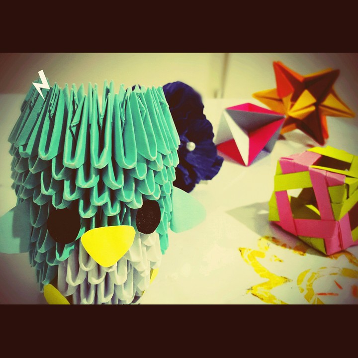 some of my 3D origami^^